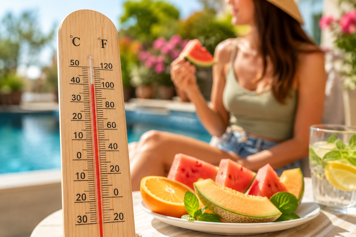 Cosa mangiare quando fa caldo: alimenti consigliati e cibi da evitare